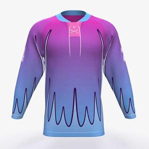Camiseta de hockey Unisex transpirable de alta calidad, ropa deportiva de salida de fábrica con sublimación personalizada para equipos de hockey sobre hielo de hombres - Product Image 2