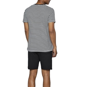 Ensemble T-shirt et short pour homme, style streetwear, imprimé sport, tricoté sur mesure, haute qualité, respirant, 100% coton/polyester, logo personnalisé - Product Image 2
