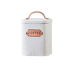 Fournisseur de boîtes à café galvanisées de qualité supérieure, boîte de rangement artisanale de forme ronde, ustensiles de cuisine, boîte en métal pour comptoir - Product Image 4