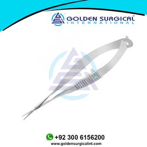 Tijeras de capsulotomía de Vannas de branquias oftálmicas, cuchillas largas extra finas, puntas afiladas, cuchillas medianas, tijeras para instrumentos oculares - Product Image 3