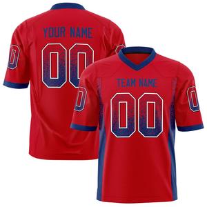 Maillot de football américain imprimé par sublimation pour homme Nouveau design Haut évacuant l'humidité à séchage rapide entièrement personnalisé pour les matchs et l'entraînement - Product Image 3