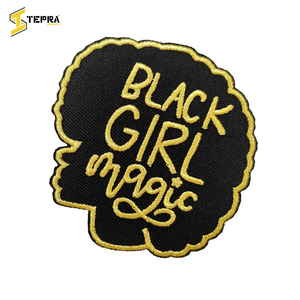Custom Black Girl Magic Embroidered Iron <b>on</b> <b>Sew</b> <b>on</b> <b>Patch</b> Appliques <b>Patches</b> by TEPRA SPORTS - Product Image 2