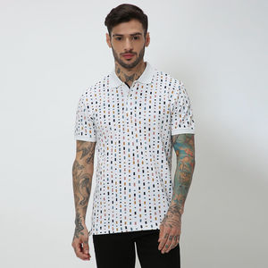 เสื้อโปโลผู้ชายผ้าฝ้าย100% ปกพับโลโก้แบบกำหนดเองล่าสุด - Product Image 3