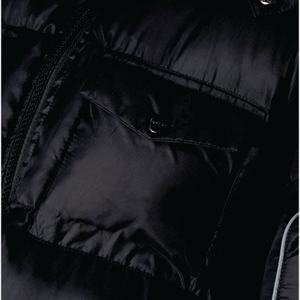 Chaqueta acolchada de invierno para hombre personalizada con capucha, cierre de cremallera largo y cálido, estilo informal - Product Image 6