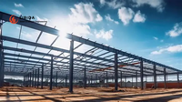 Structure d'atelier métallique stable, entrepôt spacieux en acier, chambre froide efficace, bâtiment d'entrepôt en structure acier