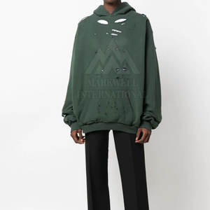 Sudaderas con Efecto Desgastado para Hombre, Diseño Personalizado, Venta al por Mayor, Mejor Calidad, Precio Económico - Product Image 2