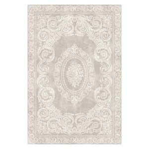 RUGS DEPOT LXDP-0739 Wholesale Multicolor Neutral Contemporary Geometric Digital Printed Machine Washable Chenille Rug Non <b>Slip</b> - Product Image 1