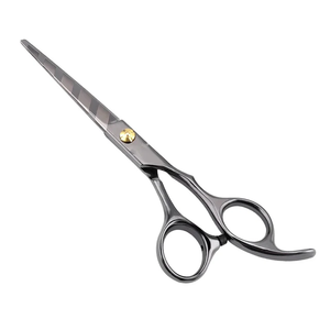 Ciseaux de coiffure en acier inoxydable de salon professionnel en gros de bonne qualité avec des outils de coupe de barbier et de beauté à lame droite tranchante - Product Image 1