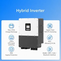 Système d'énergie solaire hybride 8kW 10kW, kit complet de stockage d'énergie photovoltaïque pour la maison avec batterie au lithium, onduleur, panneau PV, ensemble complet