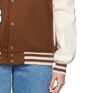 Veste universitaire pour femmes respirante à la vente chaude avec logo personnalisé et couleurs unies vestes universitaires pour femmes - Product Image 6