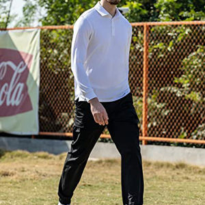 Polos deportivos de alta calidad 100% de algodón de alta calidad para hombres, camisetas Pol de manga larga con bordado personalizado para hombres, camisetas para hombres 2025 - Product Image 5