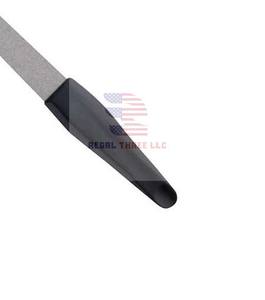 Limes à ongles en acier inoxydable double face personnalisées avec poignée en plastique - Product Image 3