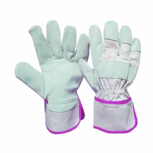 Guantes de Trabajo de Cuero de Grano de Vaca al por Mayor, Guantes Industriales de Seguridad Resistentes, Guantes de Construcción Canadienses para Trabajos Pesados, Guantes Domésticos - Product Image 4