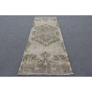 พรมขนสัตว์สไตล์ตุรกีโบราณขนาด34 x 94ft เป็นมิตรกับสิ่งแวดล้อมพรมขนสัตว์สีน้ำตาลเบจ - Product Image 1