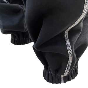 Ensembles de pantalons de survêtement et sweat à capuche surdimensionnés pour hommes avec impression personnalisée Survêtement à capuche à surpiqûres contrastées de jogging vierge - Product Image 6