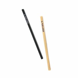 Pailles en papier en fibre de bois 6 x 150 mm personnalisables - Product Image 4