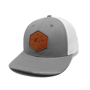 Sombreros de camionero de alta calidad personalizados Injae Vina Sports, diseño de logotipo de parche de cuero promocional OEM de fábrica, ciclismo al aire libre de moda - Product Image 2