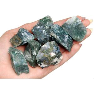 Piedra de Ágata Musgosa en Bruto, Piedra Natural sin Pulir, Cristal de Sanación Reiki, Gema Natural, Cristal Natural al por Mayor - Product Image 3