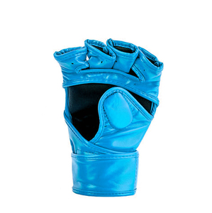 Vente en gros Dernier design professionnel Gants de boxe MMA en cuir pour hommes avec demi-doigts pour l'entraînement Gants de boxe MMA en cuir de vachette - Product Image 2