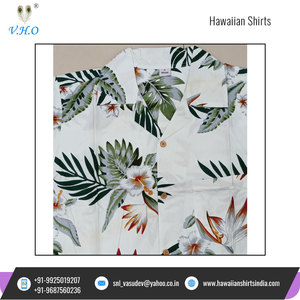 Camiseta Hawaiana de manga corta para hombre, camisa de playa con diseño de hojas de Hawái, precio al por mayor - Product Image 3