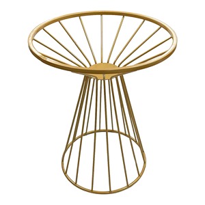 Antique-Style Iron <b>Coffee</b> and Tea <b>Table</b> <b>Legs</b> Gold-Painted Finish Durable and Decorative CHBCF022 - Product Image 1