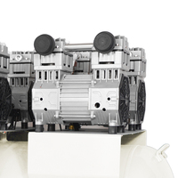 Compresseur d'air professionnel à piston à faible bruit 300L sans huile avec moteur de pompe à moteur 380V Configuration portable pour un usage industriel