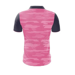 T-shirts polo décontractés pour hommes Sublimation de couleur personnalisée Tissu tricoté en bambou respirant Nouvelle version-Modèle 'Ins' Tarif de gros - Product Image 4