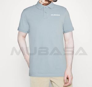 Polos en coton respirant pour hommes surdimensionnés brodés couleur unie unisexe microfibre polos Mubasa Sports - Product Image 3