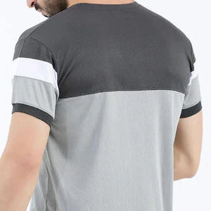 เสื้อยืดแขนสั้นลำลองของผู้ชายผ้าคอตตอน100% 280gsm ปรับแต่งโลโก้ได้พิมพ์ลายวินเทจสีทึบ - Product Image 6