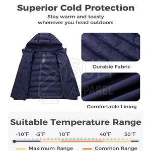 Professional Manufactured Slim Fit Unisex Puffer Jacket Casual Wear Fashion Standard <b>Winter</b> Front Logo Custom Eco-Friendly - Product Image 5