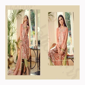 Vestidos de novia Punjabi para fiestas de boda personalizar trabajo hecho a mano bordado indio pakistaní colección tradicional - Product Image 5