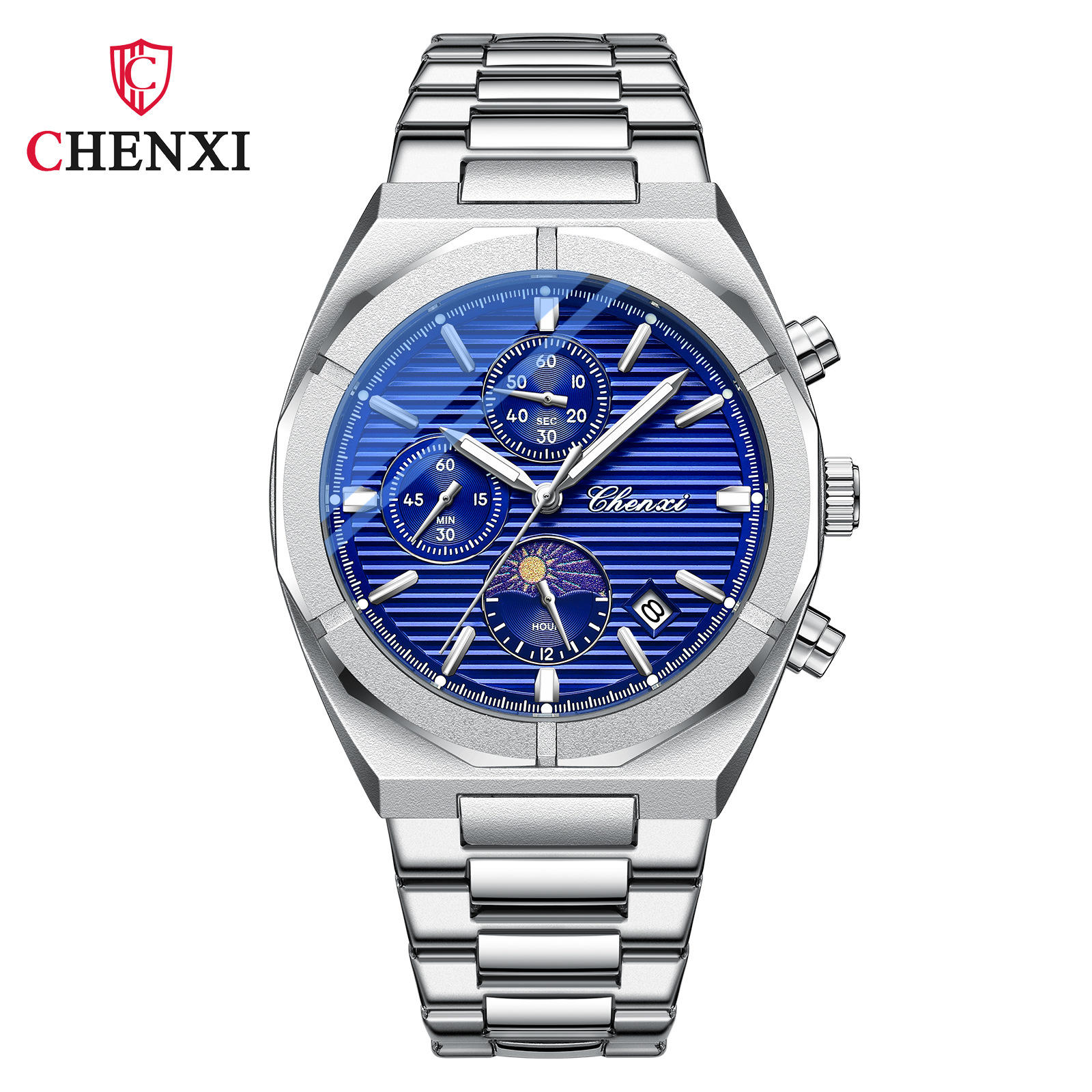 CHENXI 962 Men's Watch Luxury Waterproof Quartz Sport Chronograph