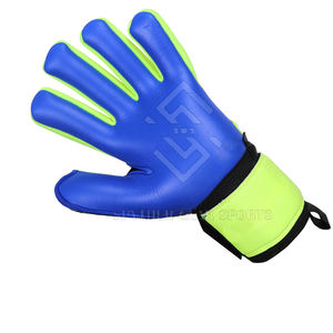 Gants de gardien de but hybrides de marque privée, cuir de haute qualité, protection antidérapante des doigts, prix bas - Product Image 5