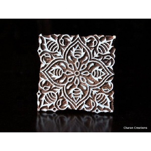 Timbre d'impression en bois indien fait à la main, impression de bloc de tissu, papier Textile, artisanat d'estampage - Product Image 4