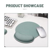 Tapis de souris de jeu en caoutchouc vert repose-poignet accessoires d'ordinateur PC tapis de souris en mousse à mémoire tapis de Base en caoutchouc ergonomique pour bureau maison