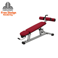 Banc Abdominal Inclinable Réglable pour Clubs de Fitness et Studios, avec Cadre en Acier Stable pour l'Entraînement, Équipement de Musculation Robuste