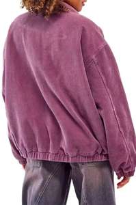 Col rabattu surdimensionné léger en gros OEM, veste femme - Product Image 2