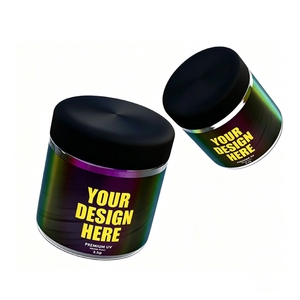 Custom Die Cut <b>Stickers</b> for Jars Mylar Jars Exotic Jars Waterproof 3.5 Mylar Jars with <b>logo</b> - Product Image 4
