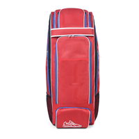 Sac de sport personnalisé et élégant pour équipements de sérigraphie avec poche latérale et batte de cricket d'entraînement en bois