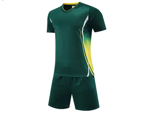 Uniformes de fútbol para hombre de tendencia superior Conjuntos de ropa de fútbol de color degradado hechos en fábrica por Old-Fit International - Product Image 1