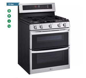 NUEVO Stock de Grado Industrial 6.9 Cu. Horno Doble Inteligente a Gas Independiente con ProBake, Convección y Air Fry, de Acero Inoxidable - Product Image 1