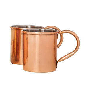 Ensemble de 4 mugs en cuivre pur martelé à la main, mugs à bière, articles de bar, gobelets à boire vintage avec poignée en laiton à prix raisonnable - Product Image 6