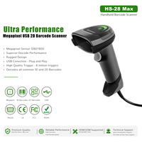 Nuevo Escáner de Códigos de Barras USB 2D HS-28 Max 2026 con Sensor de Megapíxeles de Alto Rendimiento para Puntos de Venta, Almacenes y Farmacias
