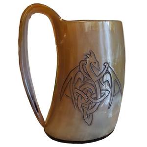 Nique-taza tallada de cuerno de búfalo para beber, jarra de cuerno de búfalo de cerveza con artesanía natural al mejor precio - Product Image 2