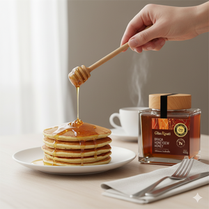 Miel de Mimosa Scabrella Honeydew Honey 400g, miel monofloral pur spécial foncé du Brésil - Product Image 3