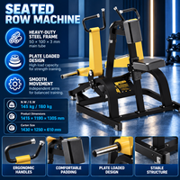 Machine de musculation à charge libre BN Compound Row Plate pour le renforcement des muscles rhomboïdes, idéale pour les clubs de fitness et l'entraînement spécial du dos.