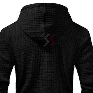 Sweats à capuche chauds d'hiver pour hommes, sweats en molleton imprimés avec logo personnalisé, vente en gros de ODM Streetwear, sweat à capuche à épaules tombantes - Product Image 6