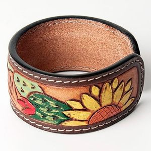 Pulseras de mano de cuero pintadas a mano, superventas, accesorio de moda de uso diario con estilo occidental - Product Image 2