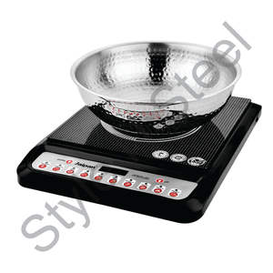 Tazón de inducción martillado con color plateado, mezclador de anidación prémium, acero inoxidable, Color plata, exterior - Product Image 1