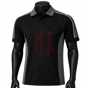 Polo de Piqué de Poliéster de Alta Calidad para Hombre, Polo de Dos Tonos con Paneles en Contraste, Proveedor Mayorista de Marca Privada - Product Image 1